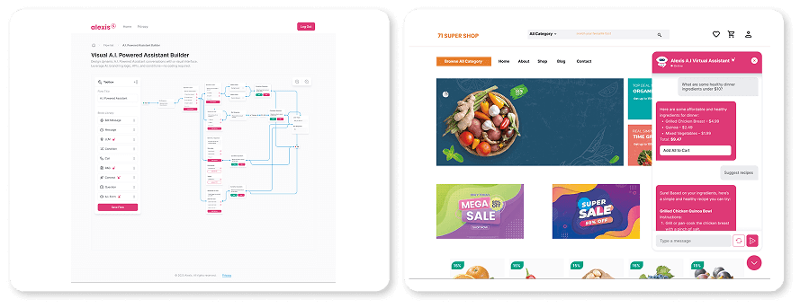 Screenshot of software
